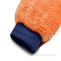 Luva de lavagem de carro de lã de coral de microfiber
